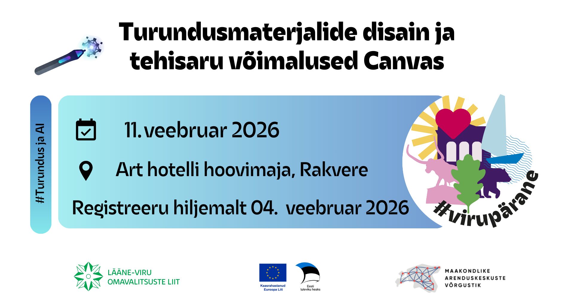 Turundusmaterjalide disain ja tehisaru (AI) võimalused Canvas – 11.02