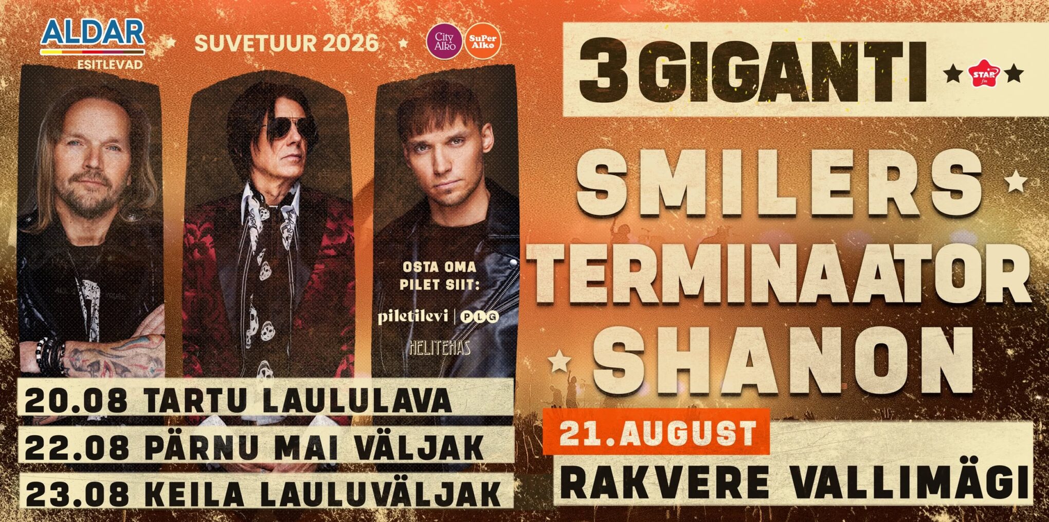 3 GIGANTI: TERMINAATOR, SMILERS, SHANON