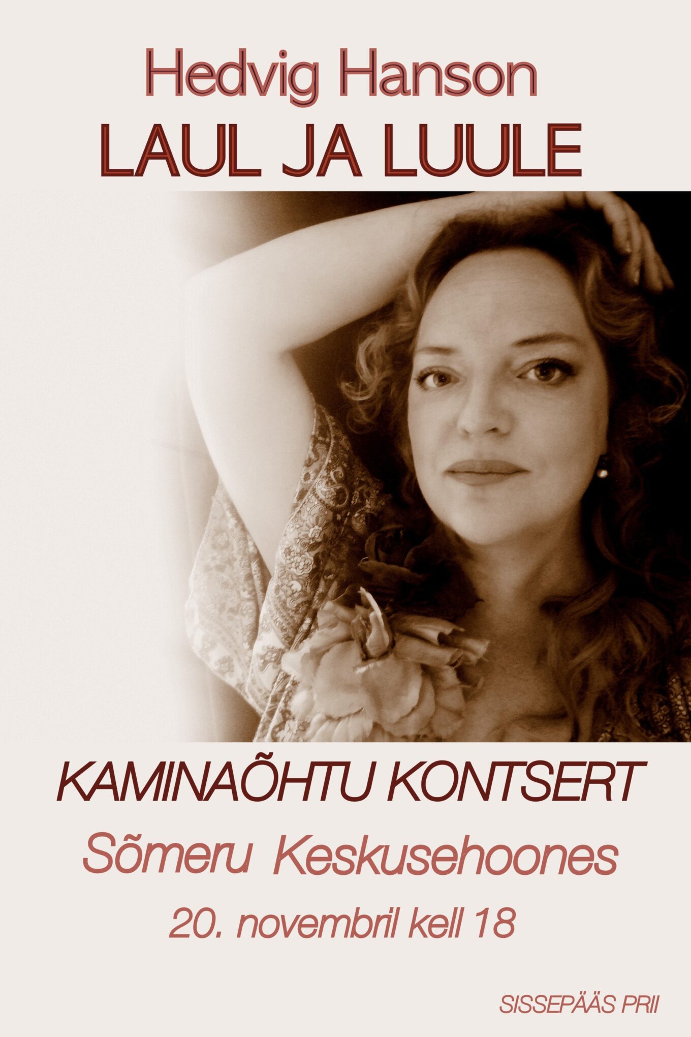 Hedvig Hanson “Laul ja Luule” kaminaõhtu kontsert